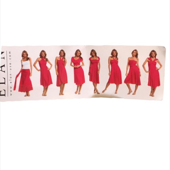 Elan Striped Asymmetrical Multi Look Dress and Skirt Blue White Size Medium - Picture 5 of 8